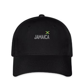 Jamaïque Jamaïque Rasta Raggea Drapeau Rastafari - Casquette Flexfit - noir - Devant