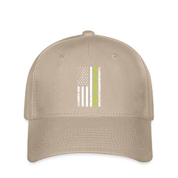 Funny Tennis Player Racket - Flexfit Cap - Khaki - Vorne