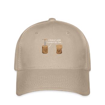 I Really Wish I Could Fly Too Wine - Flexfit Cap - khaki - Front