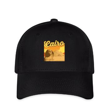Hieroglyphen Kairo Ägyptische Mythologie - Flexfit Cap - Schwarz - Vorne