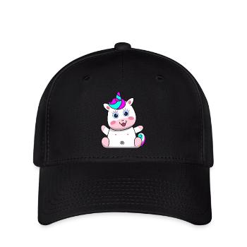 Unicorn Design Child Fantasy Mythical Creature Gift - Flexfit Cap - black - Front