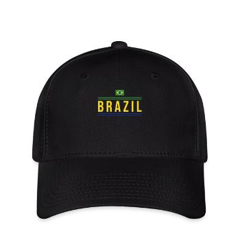 Brésil Brésil Maillot brésilien Rio de Janeiro - Casquette Flexfit - noir - Devant