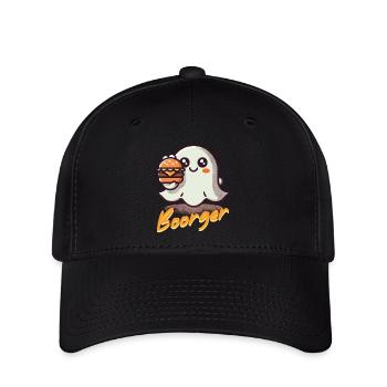 Ghost Boorger Connoisseur Hamburger - Flexfit Cap - black - Front