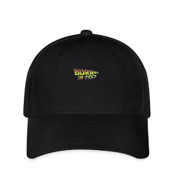 1957 Birthday Born in Back to Future - Flexfit Cap - black - Front