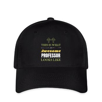 Voici à quoi ressemble un professeur génial - Casquette Flexfit - noir - Devant