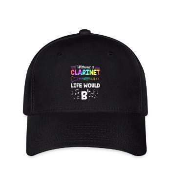 Klarinette - Flexfit Cap - Schwarz - Vorne