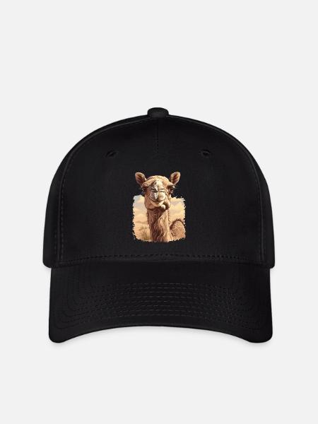 Camel Kamele Kamel - Flexfit Cap - Schwarz