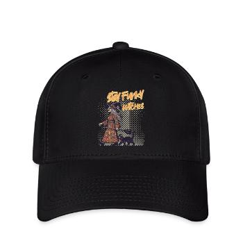 Lustiger Hexen Spruch Katzenliebhaber Hexe - Flexfit Cap - Schwarz - Vorne