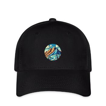 Nature infinie - Casquette Flexfit - noir - Devant