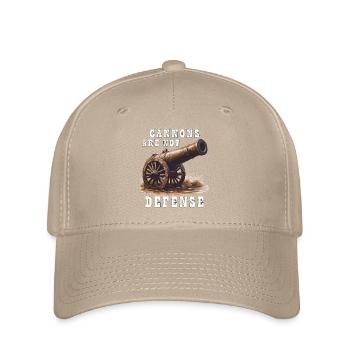 CANNONS ARE NOT DEFENSE - Flexfit Cap - Khaki - Vorne