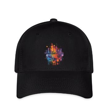 Rotterdam - Casquette Flexfit - noir - Devant