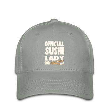 Sushi Lover Official Sushi Lady - Flexfit Cap - green-grey - Front