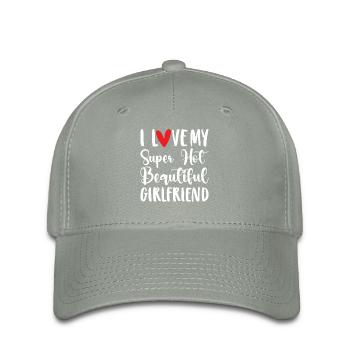 Ich Liebe Meine Freundin Paare Freund Geschenkidee - Flexfit Cap - Grüngrau - Vorne