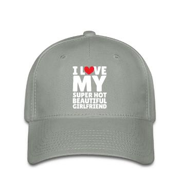 Ich Liebe Meine Freundin Paare Freund Geschenkidee - Flexfit Cap - Grüngrau - Vorne