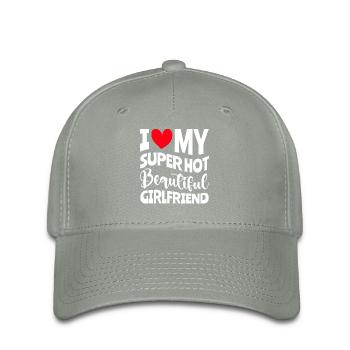 Ich Liebe Meine Freundin Paare Freund Geschenkidee - Flexfit Cap - Grüngrau - Vorne