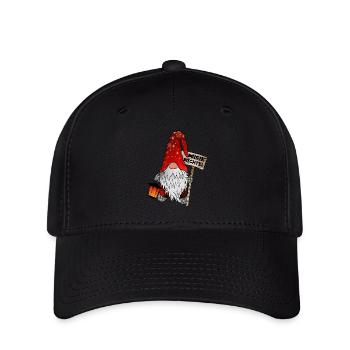 Musik Wichtel – Weihnachtsgnom - Flexfit Cap - Schwarz - Vorne
