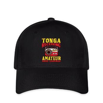 Radio amateur Tonga recevant la radio amateur - Casquette Flexfit - noir - Devant