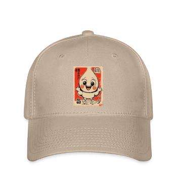 Japanischer Vintage Cartoon Wasser-Tropfen Junge - Flexfit Cap - Khaki - Vorne