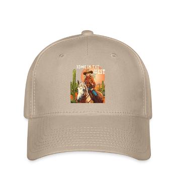 CHEZ SOI À L’OUEST - Casquette Flexfit - kaki - Devant