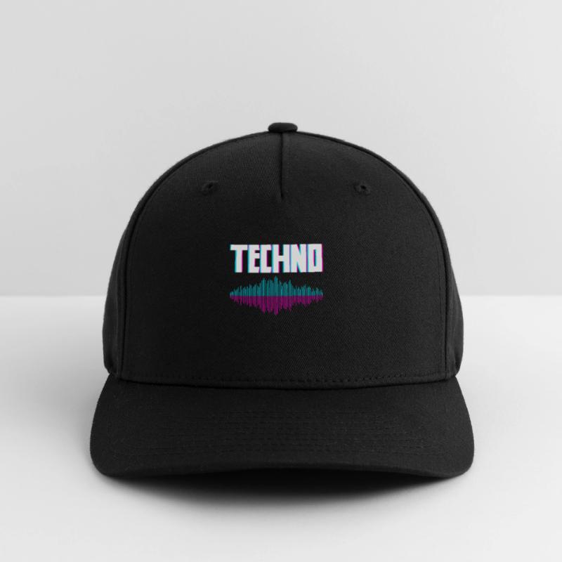 Techno Waves for Techno Lovers Flexfit Cap