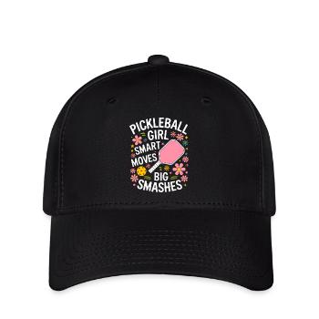 Pickleball Saying Girl Joke Pickleball Gift - Flexfit Cap - black - Front
