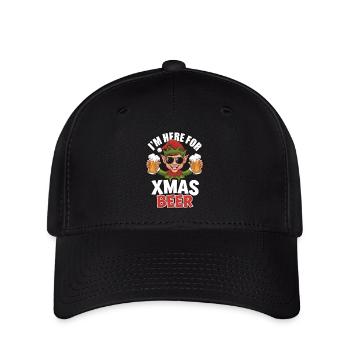 Elf Xmas Beer Christmas Quote - Flexfit Cap - black - Front