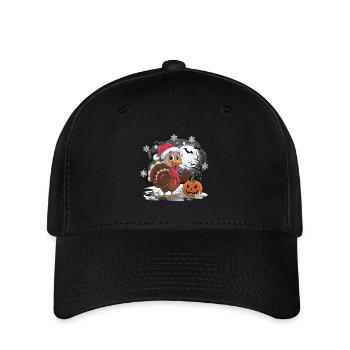 Thanksgiving Truthahn Weihnachten - Flexfit Cap - Schwarz - Vorne