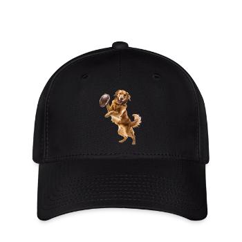 Golden Retriever - Flexfit Cap - Schwarz - Vorne