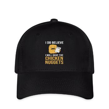 chicken nuggets - Flexfit Cap - black - Front