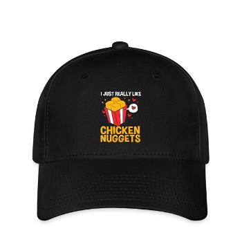Chicken Nuggets - Flexfit Cap - black - Front