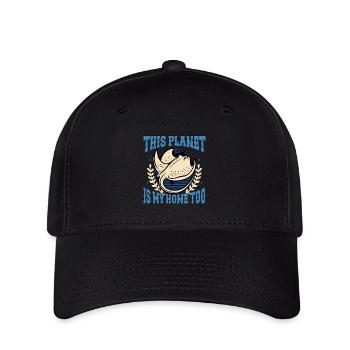 Raies manta Cette planète est mon animal océanique d’origine - Casquette Flexfit - noir - Devant
