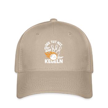 Il ne fait rien, il veut juste jouer au bowling. - Casquette Flexfit - kaki - Devant