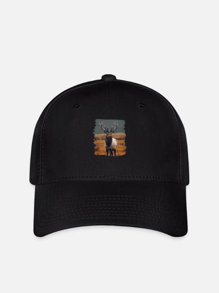 Elche Elch - Flexfit Cap - Schwarz