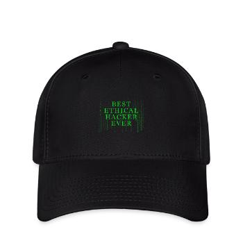 Cybersicherheitsexpertise von ethischen Hackern - Flexfit Cap - Schwarz - Vorne