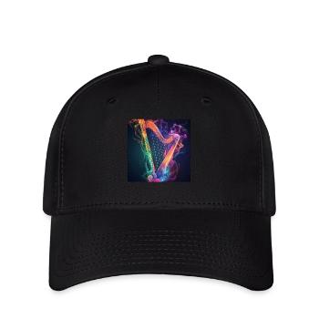 Harpe - Casquette Flexfit - noir - Devant
