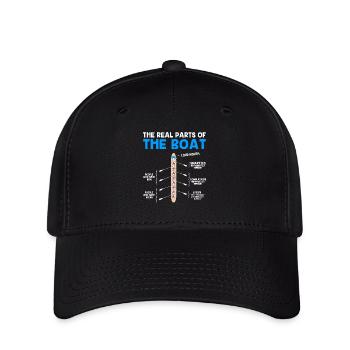 Ruderteam Rudern Ruder Ruderboot Ruderer - Flexfit Cap - Schwarz - Vorne
