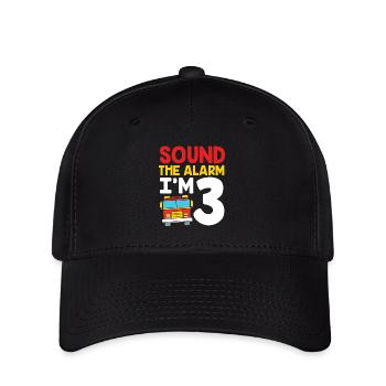 Fire Truck Children's Birthday Party - Flexfit Cap - black - Front