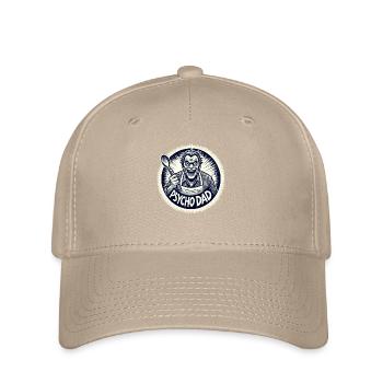 Papa psychopathe avec cuillère en bois - Casquette Flexfit - kaki - Devant