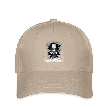 cerf mystique, chevreuil, renne, cerf sauvage, nature - Casquette Flexfit - kaki - Devant
