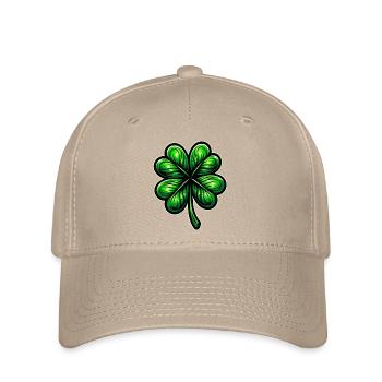 Four-leaf clover - Flexfit Cap - khaki - Front