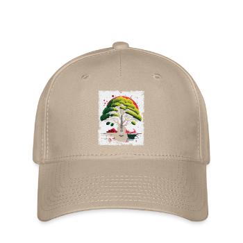 Yggdrasil Nature Musicien Arbre De Vie - Casquette Flexfit - kaki - Devant