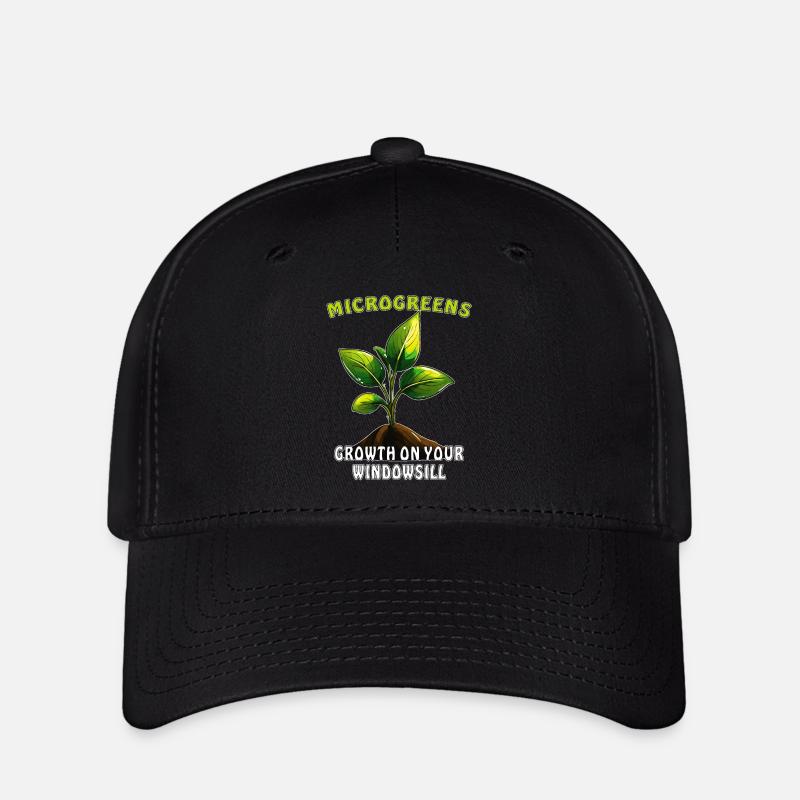 MICROGREENS GROWTH ON YOUR WINDOWSILL - Flexfit Cap - black