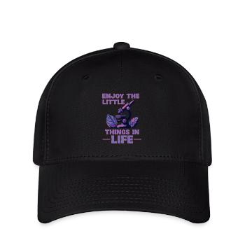 Profitez des petites choses de la vie Microscope - Casquette Flexfit - noir - Devant