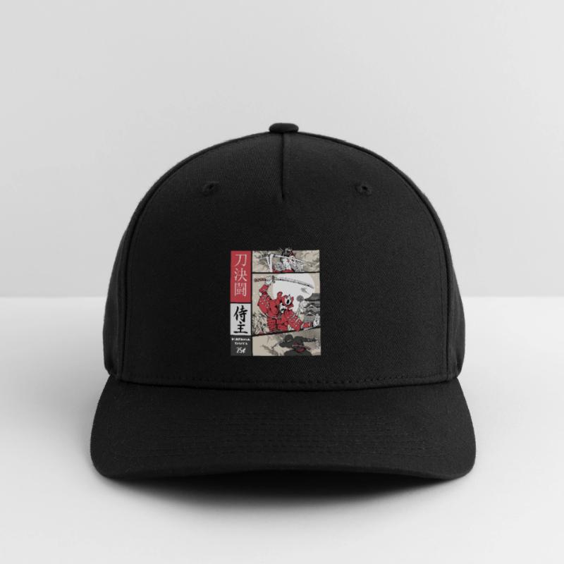 samouraï vs ninja Katana vs épée sur Comic Style Casquette Flexfit