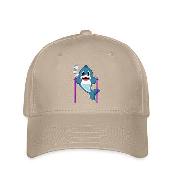 Dolphin Bodybuilder Pull-ups Bodybuilding - Flexfit Cap - khaki - Front