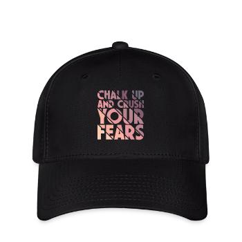 Bouldern Chalk Up Boulderer - Flexfit Cap - Schwarz - Vorne