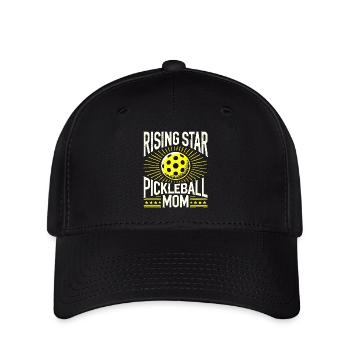 Rising Star Pickleball Mom - Flexfit Cap - black - Front
