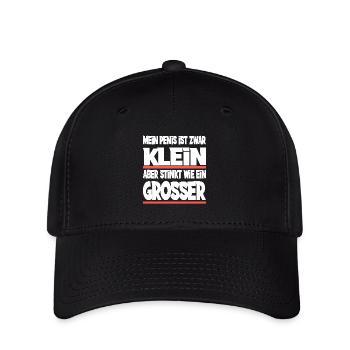 Mein Penis ist zwar klein - Flexfit Cap - Schwarz - Vorne