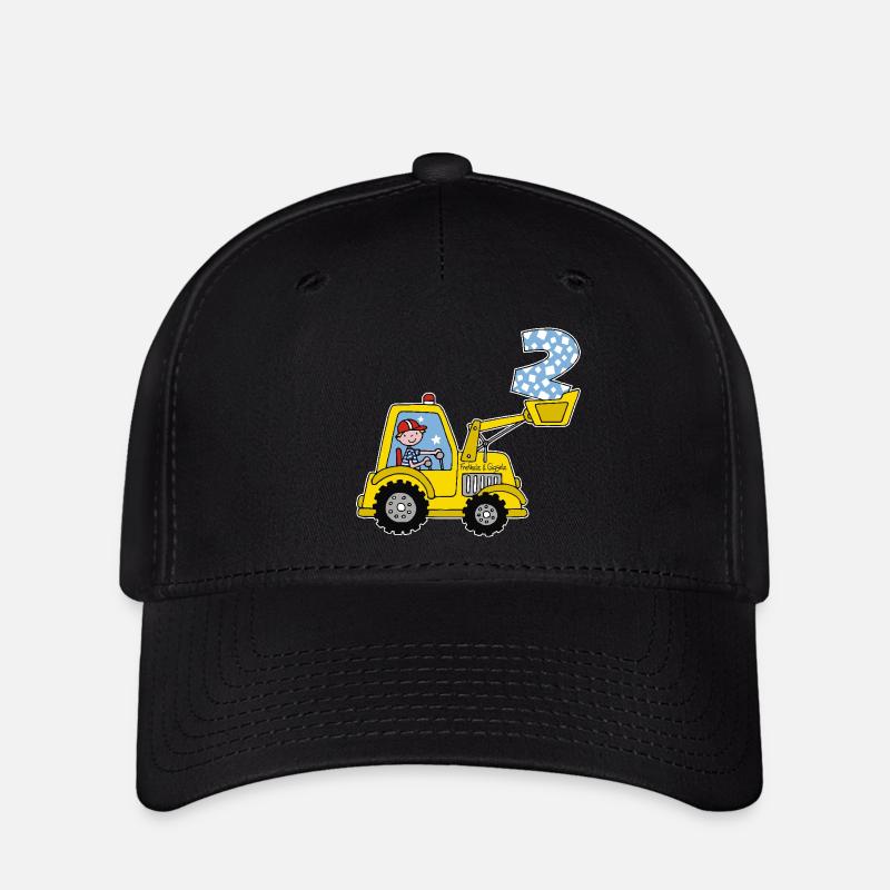 Excavatrice 2e anniversaire - Casquette Flexfit - noir