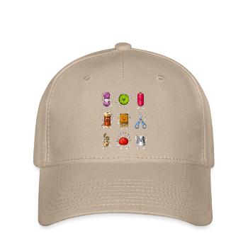 Häkel-Set - Flexfit Cap - Khaki - Vorne